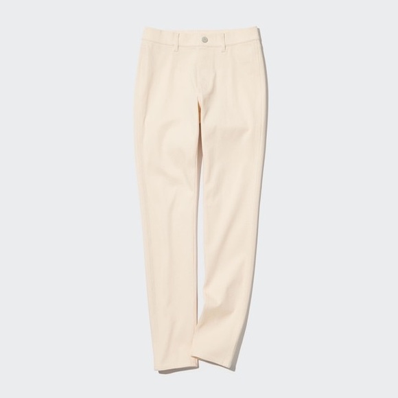 UNIQLO Ultra Stretch Leggings Pants Ivory - Picture 1 of 7